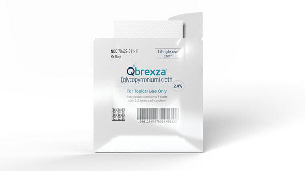 新药Qbrexza(glycopyrronium)